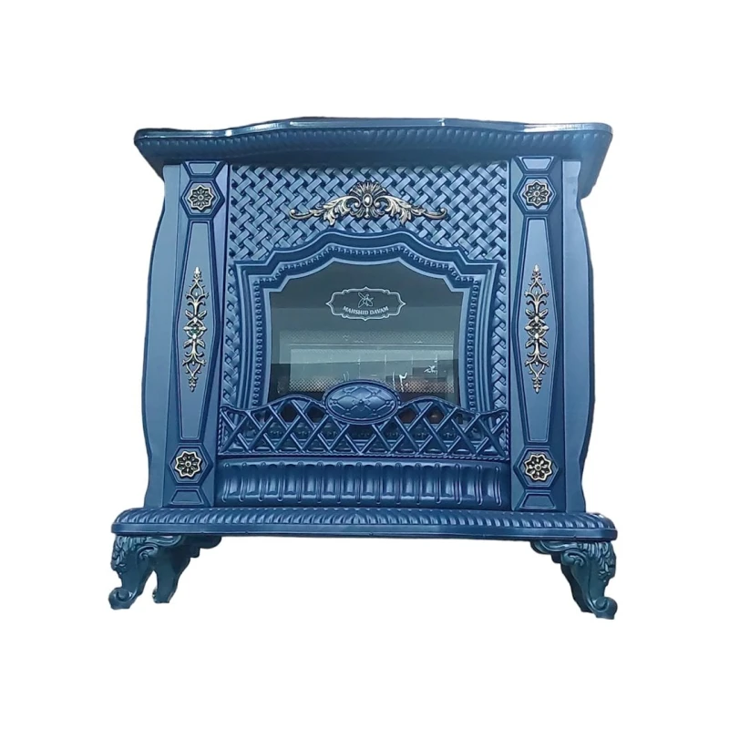 Печь-камин Mahshid Davam Ks0159, металл, cиний, 92x89x36 см Печь-камин Mahshid Davam Ks0159, металл, cиний, 92x89x36 см