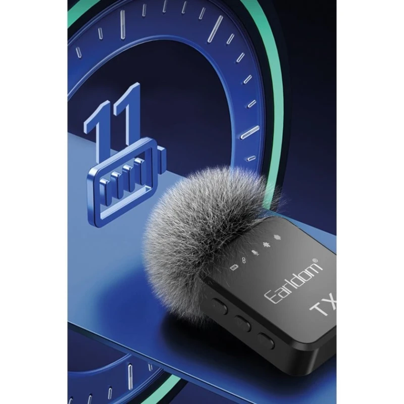Микрофон Earldom MC12 3in1 Kablosuz Dijital Yaka Mikrofonu Микрофон Earldom MC12 3in1 Kablosuz Dijital Yaka Mikrofonu