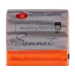 Полимерная глина Невская палитра Сонет, флуоресцентный оранжевый, 56г
