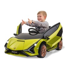 Uşaq elektrik avtomobili Jamara Lamborghini Sian FKP, yaşıl