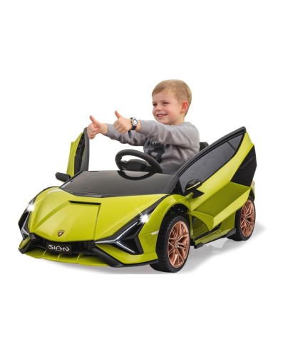 Uşaq elektrik avtomobili Jamara Lamborghini Sian FKP, yaşıl