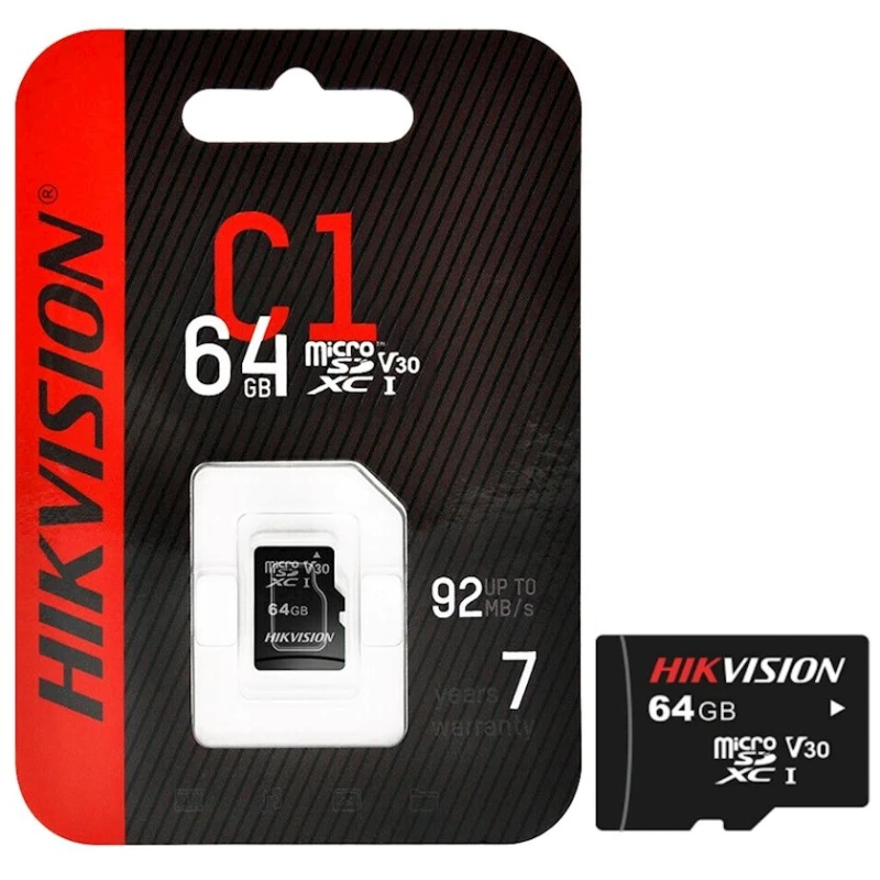 Карта памяти Hikvision C1 64GB microSD