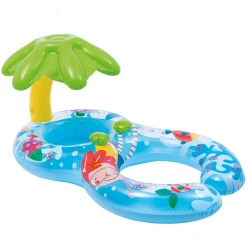 Надувной матрас для мамы и ребенка Intex 56590 My first float 117x75 см, разноцветный