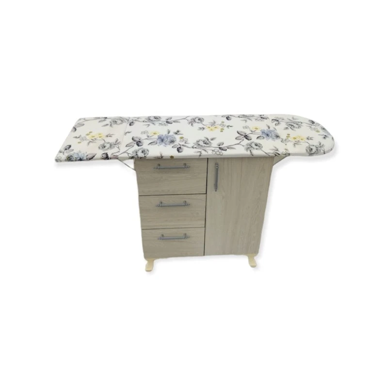 Гладильная доска и комод, коричневый, 80-135x86x42 см