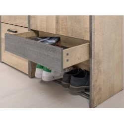 Шкаф Art_asilqan_41, ламинат, коричневый, 180х100х35 см