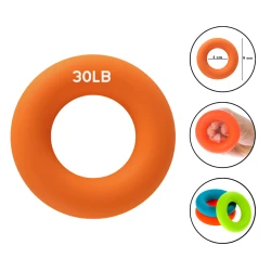 Кистевой эспандер Gymnic 1135 силикон, оранжевый, 9 см, 30 LB, 13 кг