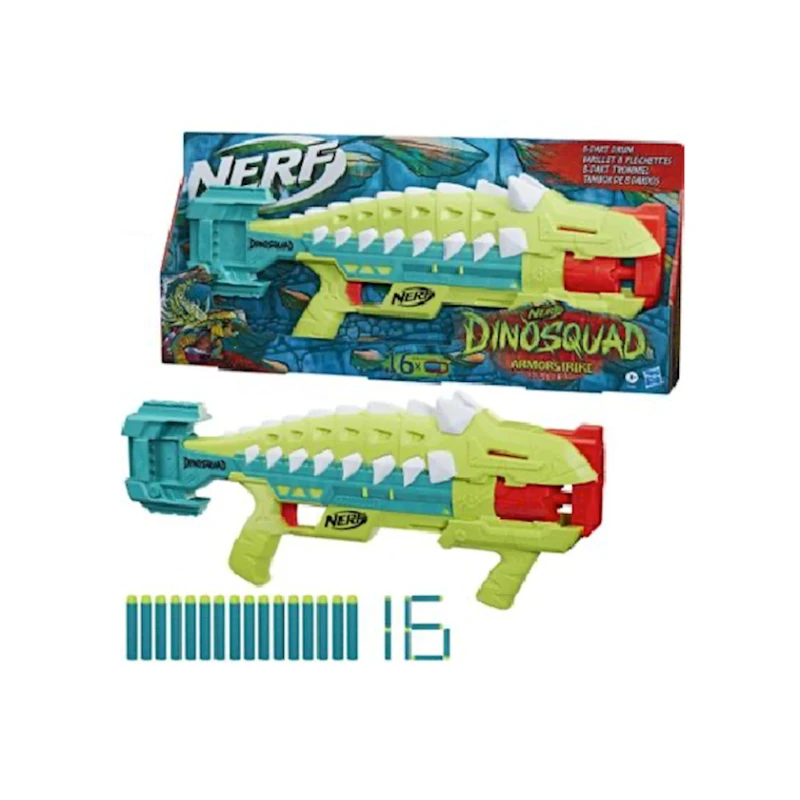 Бластер Nerf Hasbro Armorstrike, 16 дротиков, пластик, зеленый