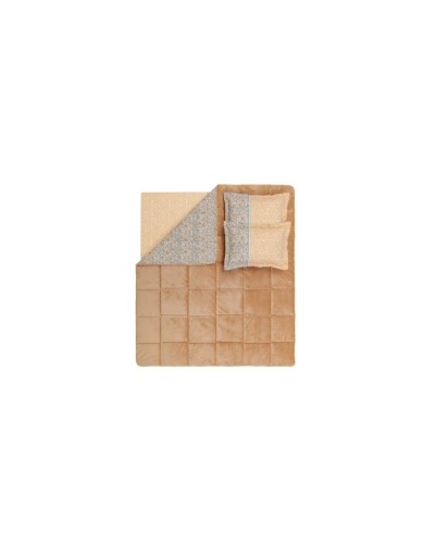Yataq dəsti Yataş Lesly Triola, yorğan 195x215 sm, mələfə 160x200 sm, yastıq üzü 50x70 sm 2 əd, ikinəfərlik, pambıq/poliester, Sarı