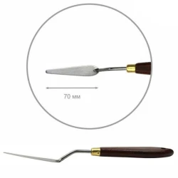 Мастихин Rosa Talent Classic, нержавеющая сталь/дерево, капля, 7 см, № 12