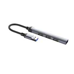 USB hub LDNIO DS-44U 4-in-1 Grey