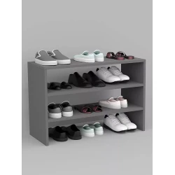 Подставка для обуви, ЛДСП, серая, 50x30x74 см Подставка для обуви, ЛДСП, серая, 50x30x74 см