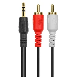 Кабель AUX 2E Cable 3.5 мм to 2RCA 1 м Кабель AUX 2E Cable 3.5 мм to 2RCA 1 м