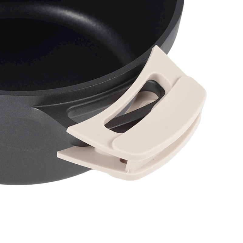 Кастрюля Werner Nero, 20 см, 2.5 л, алюминий, черная