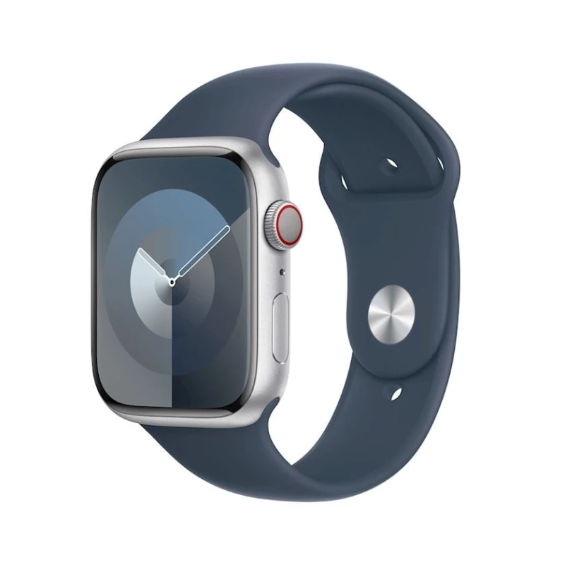 Qayış Apple 45mm Storm Blue Sport Band - S/M (MT3Q3ZM/A)
