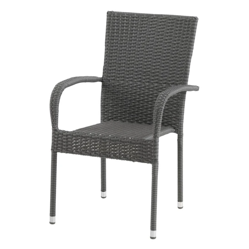 Садовый стул JYSK Gudhjem, искусственный ротанг, серый, 55x68x106 см Садовый стул JYSK Gudhjem, искусственный ротанг, серый, 55x68x106 см