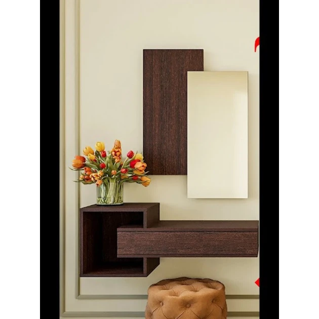 Консоль Art Mebel 40, ламинат, 120х95х35 см, темно-коричневый