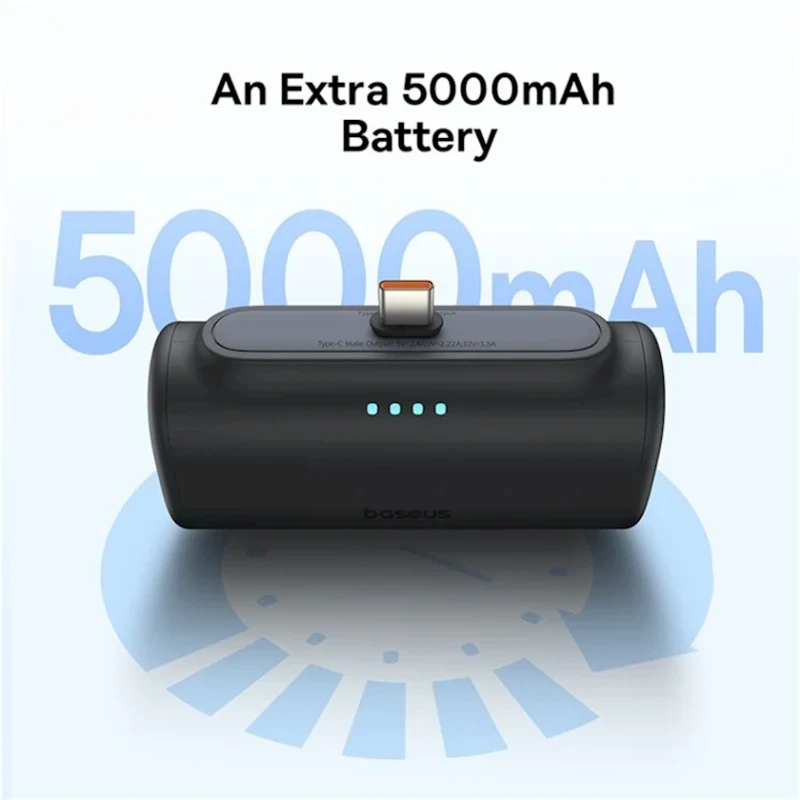 Внешний аккумулятор Baseus Compact Series 5000 mAh Type-C 20W Black Внешний аккумулятор Baseus Compact Series 5000 mAh Type-C 20W Black