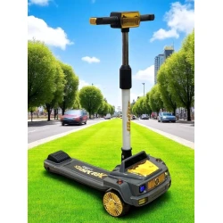 Uşaqlar üçün samokat M6745 Gelandewagen, boz/sarı