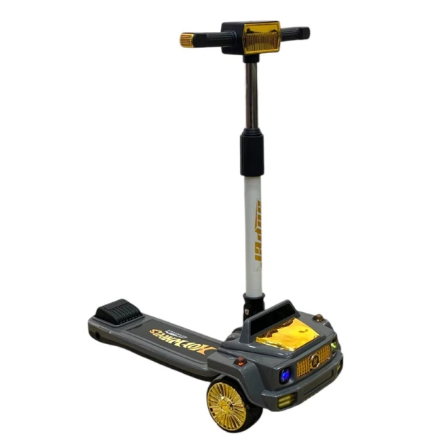 Uşaqlar üçün samokat M6745 Gelandewagen, boz/sarı