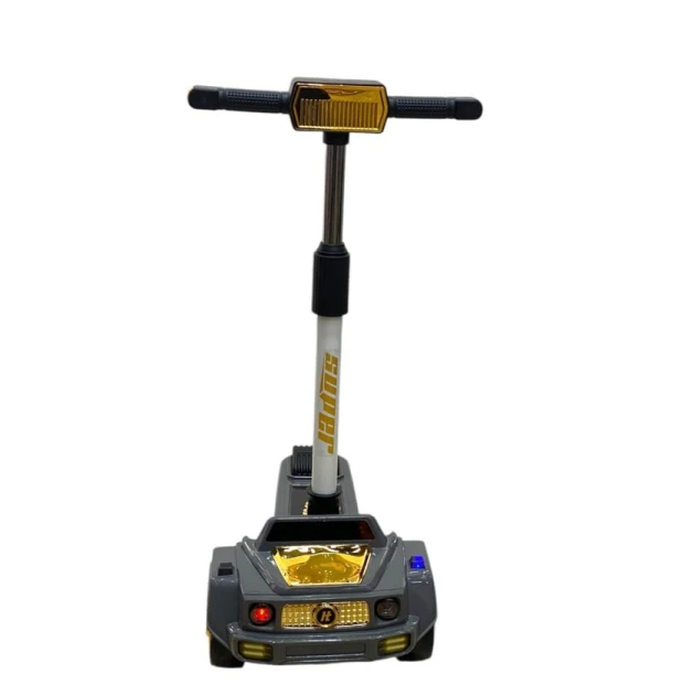 Uşaqlar üçün samokat M6745 Gelandewagen, boz/sarı