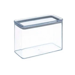Коробка для хранения 5Five прямоугольник, 2 л, 10x20x14 см, пластик, с крышкой, прозрачный