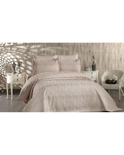 Yataq dəsti MiraNova SF-320, örtük 240x260 sm, 2 əd yastıq üzü 60x80 sm, bej