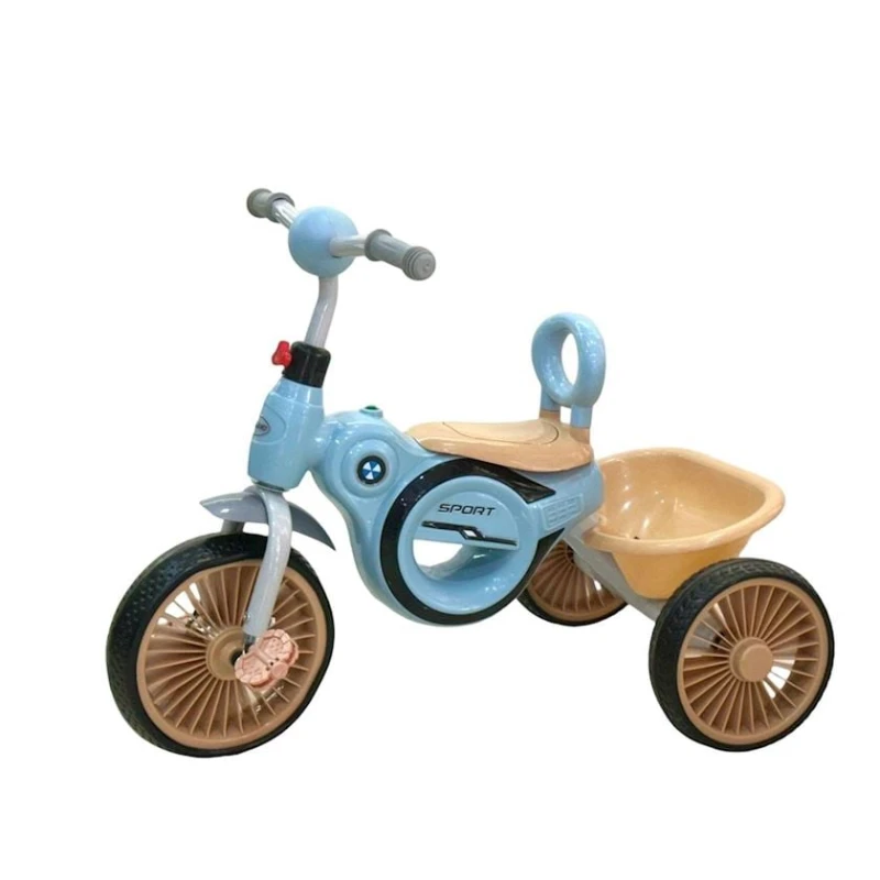 Трехколесный детский велосипед Model-760, голубой