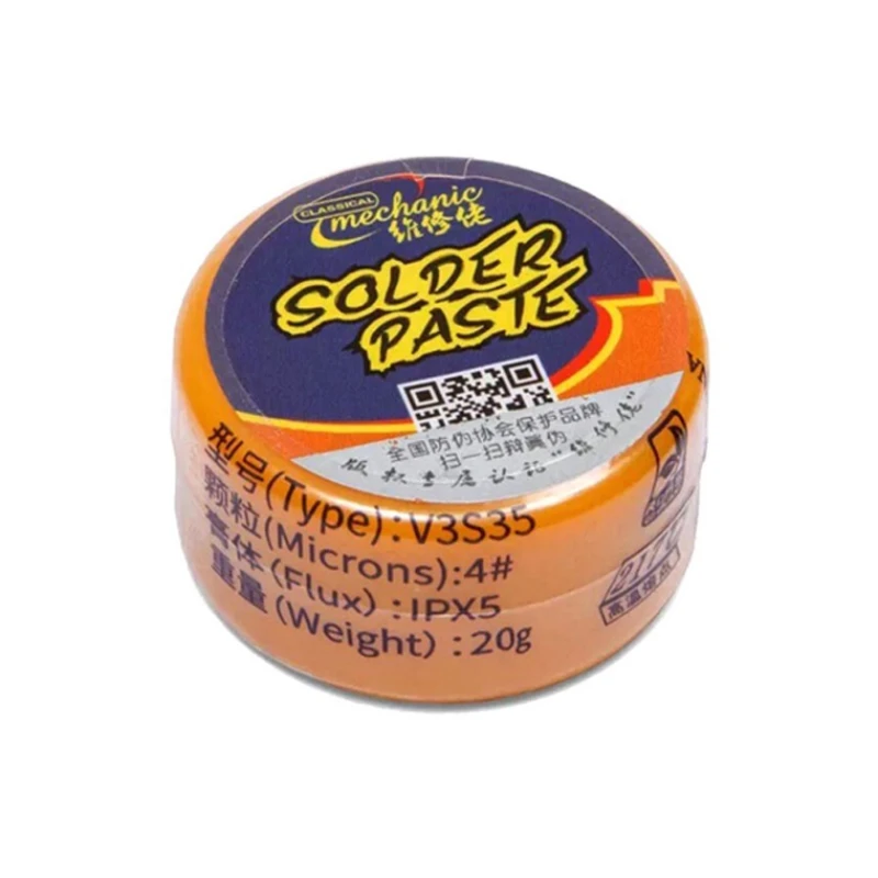 Паста для пайки плат смартфонов Mechanic V3S35 20G/217C Паста для пайки плат смартфонов Mechanic V3S35 20G/217C