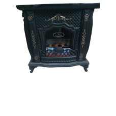 Soba-kamin Mahshid Davam Ks0164, metal, qara, 92x89x36 sm