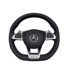 Mercedes W202-W210 üçün sükan, qara/xrom, koja - avto181