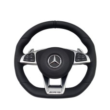 Mercedes W202-W210 üçün sükan, qara/xrom, koja - avto181