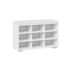 Подставка для обуви Art Mebel 62, ламинат, белая, 90х80х30 см