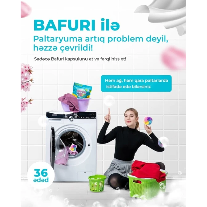 Капсулы для стирки Bafuri Universal, 36 шт Капсулы для стирки Bafuri Universal, 36 шт