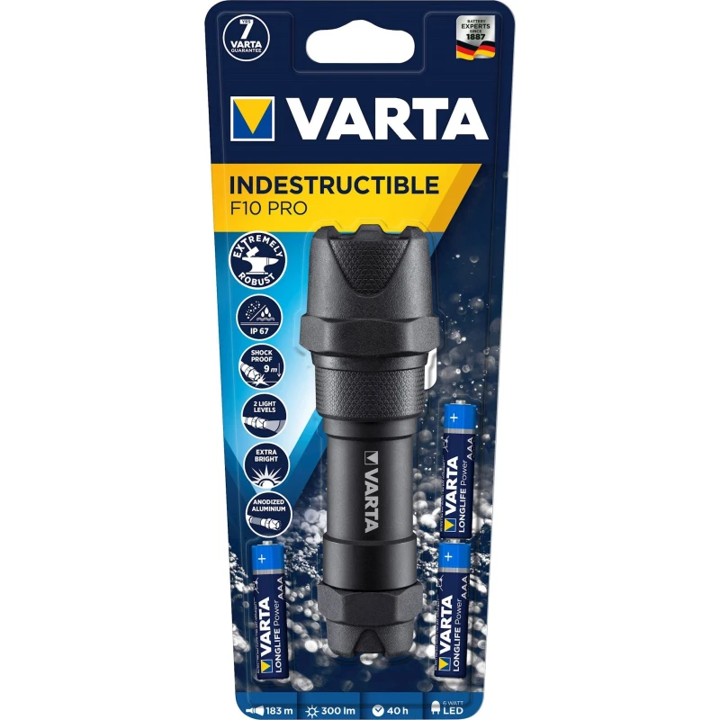 Фонарь Varta Indestructible F10 Pro LED Фонарь Varta Indestructible F10 Pro LED