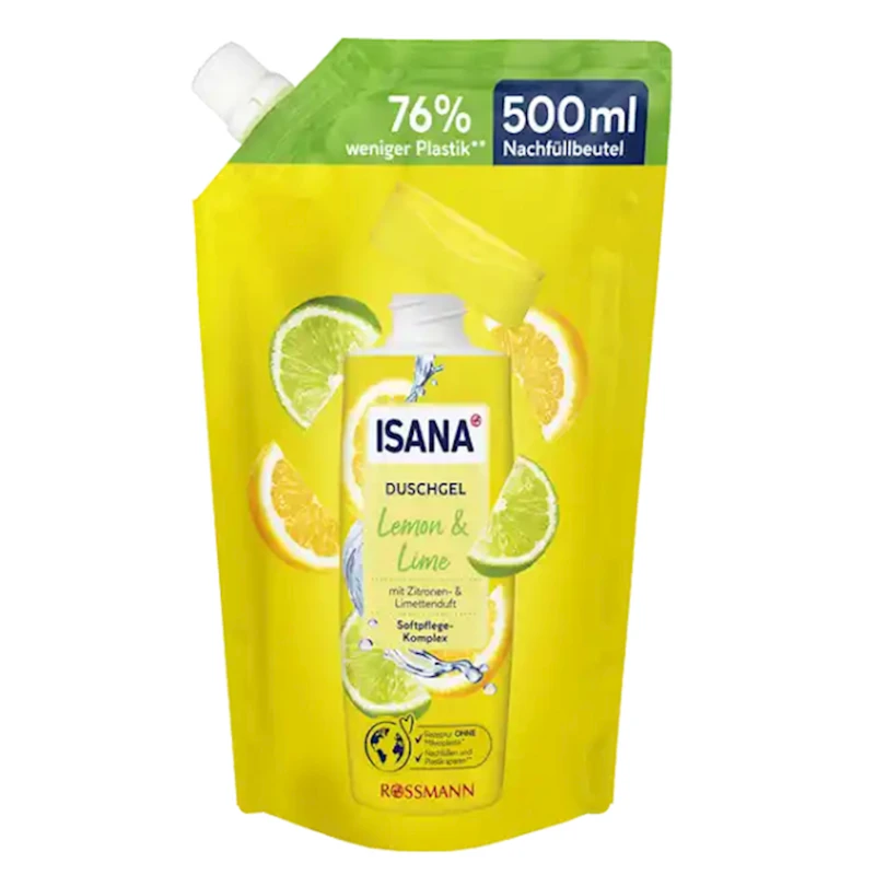 Гель для душа Isana Lemon & Lime 500 мл Гель для душа Isana Lemon & Lime 500 мл