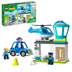 Конструктор LEGO Duplo Police Station & Helicopter 10959, 2+ лет, 40 элементов