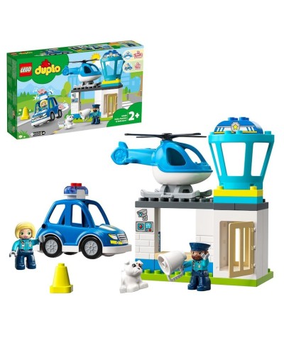 Konstruktor LEGO Duplo Police Station & Helicopter 10959, 2+ yaş, 40 hissə