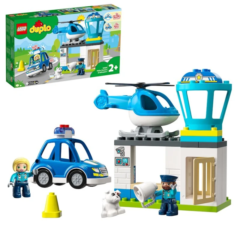 Конструктор LEGO Duplo Police Station & Helicopter 10959, 2+ лет, 40 элементов Конструктор LEGO Duplo Police Station & Helicopter 10959, 2+ лет, 40 элементов