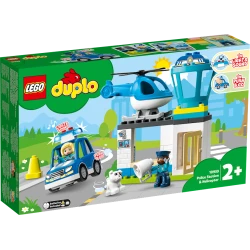 Конструктор LEGO Duplo Police Station & Helicopter 10959, 2+ лет, 40 элементов