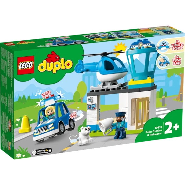Конструктор LEGO Duplo Police Station & Helicopter 10959, 2+ лет, 40 элементов Конструктор LEGO Duplo Police Station & Helicopter 10959, 2+ лет, 40 элементов