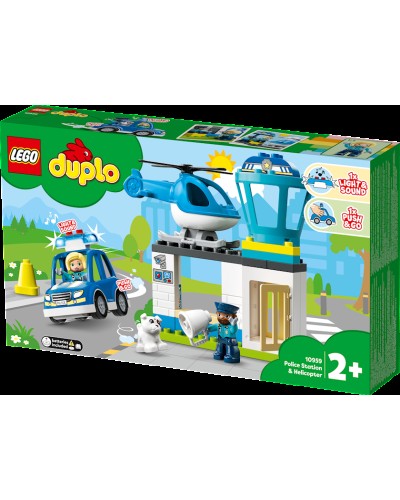 Konstruktor LEGO Duplo Police Station & Helicopter 10959, 2+ yaş, 40 hissə