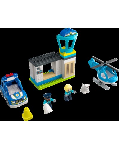 Konstruktor LEGO Duplo Police Station & Helicopter 10959, 2+ yaş, 40 hissə