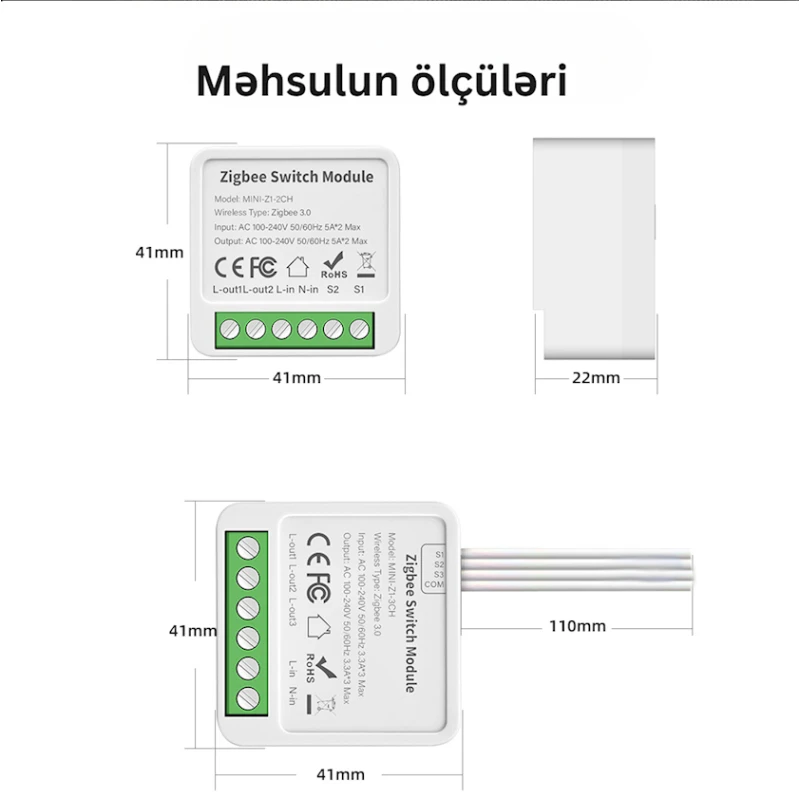 Умный электрический выключатель Aubess ST_15855459 Умный электрический выключатель Aubess ST_15855459