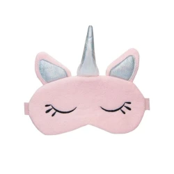 Маска для сна Unicorns, розовая