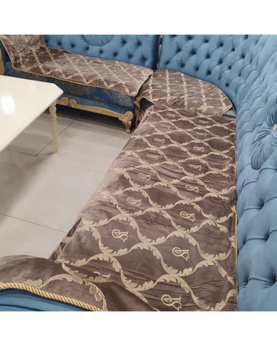 Çexol divan üçün MiraNova LQ-059, nubuk, rəngbərəng