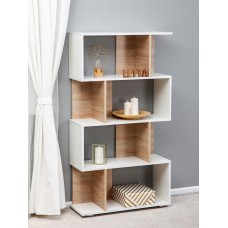 Stellaj Letta Mix White, 138х28х75 sm, LDSP, ağ
