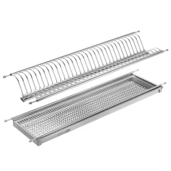 Встраиваемая сушилка для посуды GTV OC-A0190-06, нержавеющая сталь, серебристый, 860x245x75 мм Встраиваемая сушилка для посуды GTV OC-A0190-06, нержавеющая сталь, серебристый, 860x245x75 мм