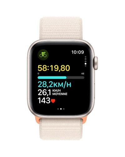 Ağıllı saat Apple Watch SE 2 40 mm Starlight Sport band loop, (MR9W3QI/A)