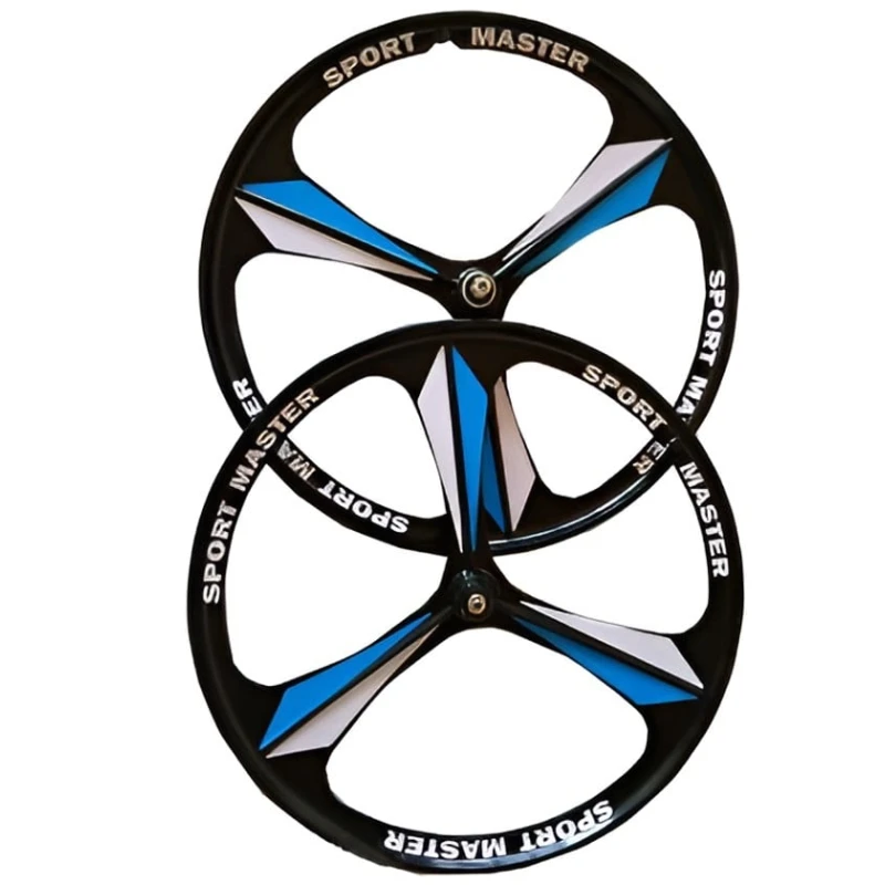 Колеса для велосипеда 26, черный/синий