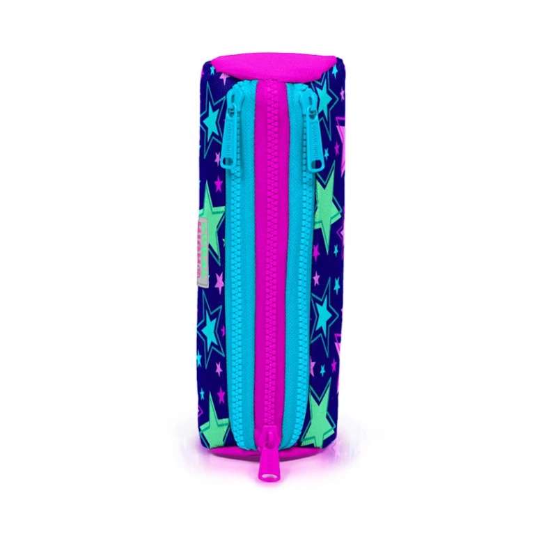 Пенал-футляр Coral High 22311, 7x7x22 см, синий/розовый Пенал-футляр Coral High 22311, 7x7x22 см, синий/розовый